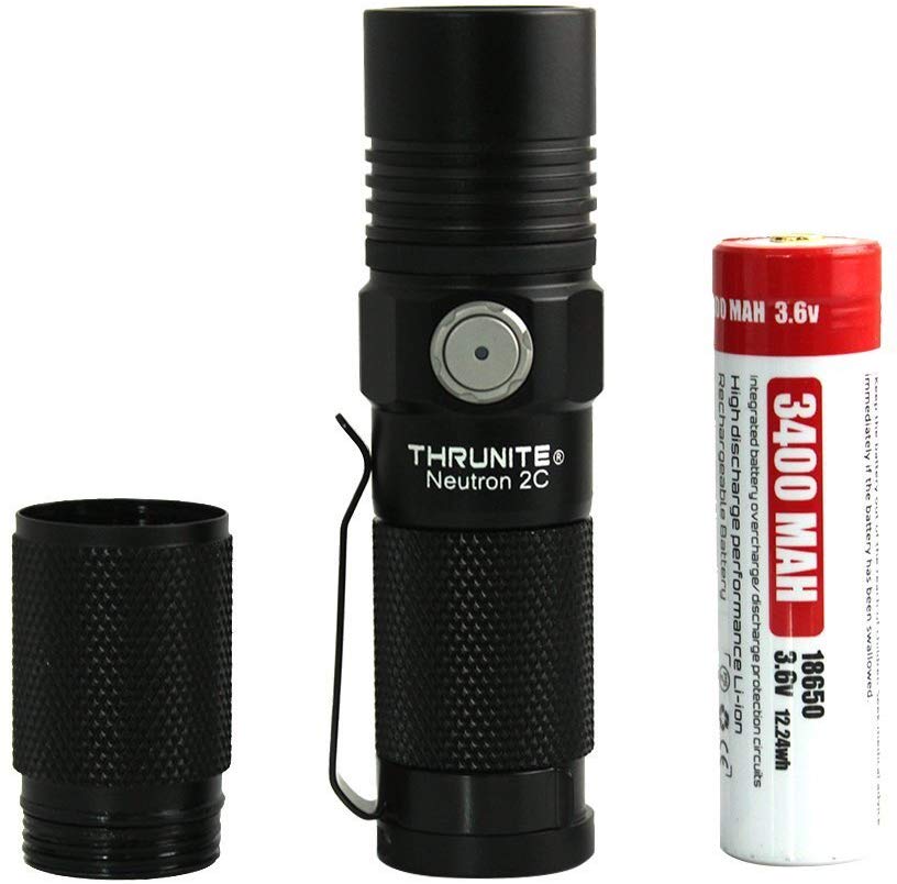 ThruNite Neutron 2C V3 Rechargeable LED Micro-USB Flashlight Turbo CW 1100 Lumens with CREE XP-L LED